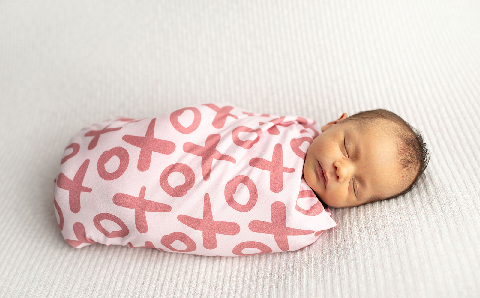 Valentine's Day Xoxo Bamboo Newborn Swaddle Blanket