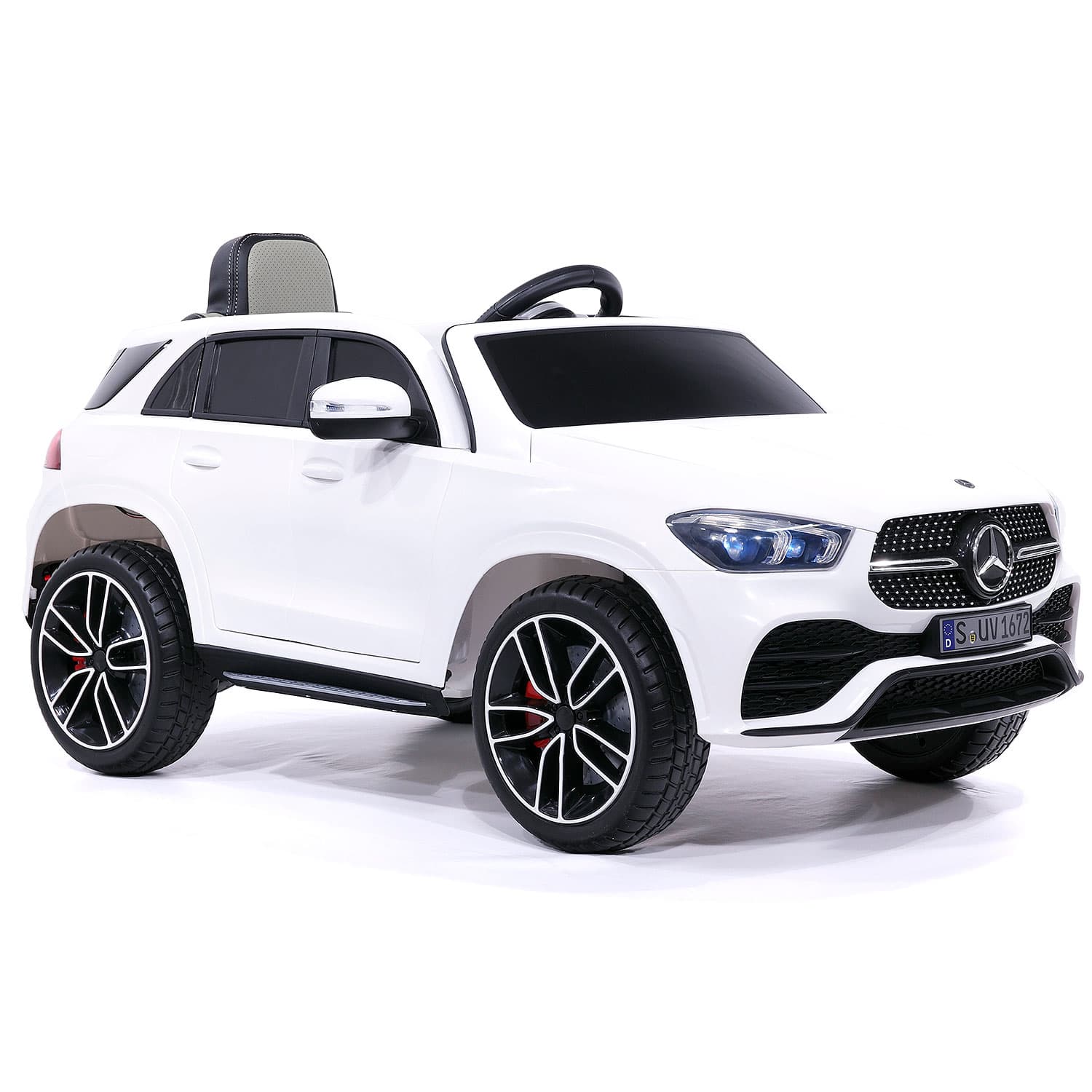 Mercedes Gle450 12v Kids Ride-on Car Suv With R/c Parental Remote | White