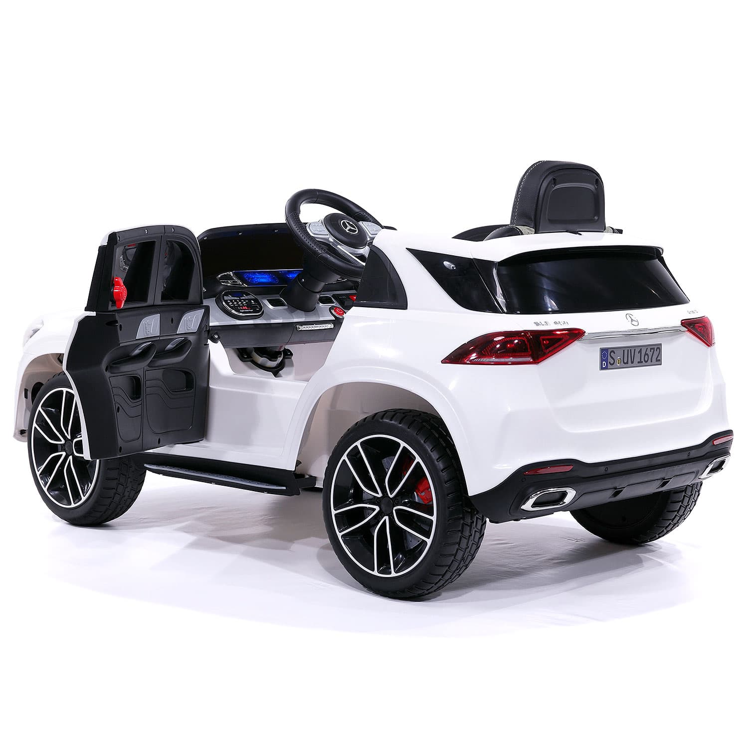 Mercedes Gle450 12v Kids Ride-on Car Suv With R/c Parental Remote | White