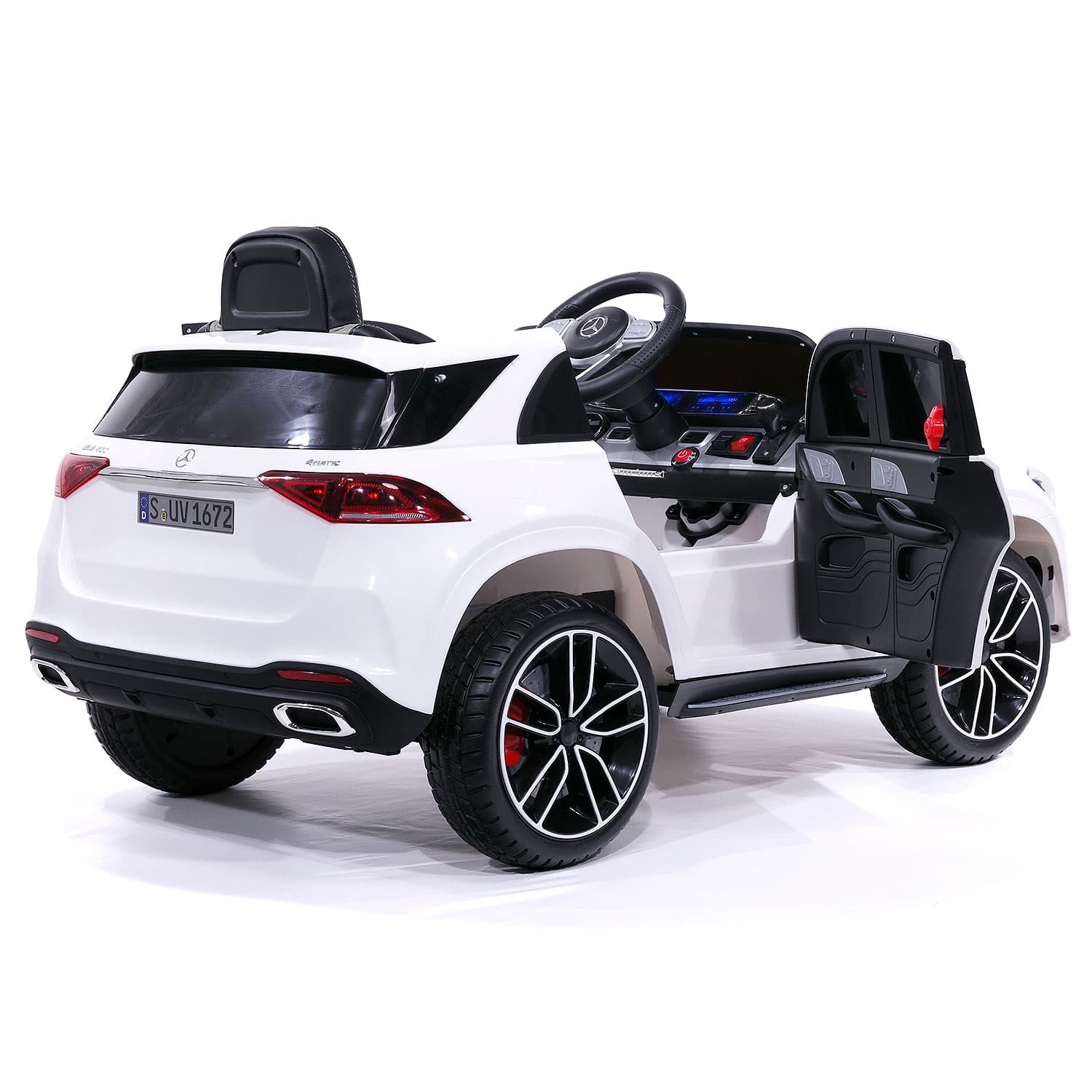 Mercedes Gle450 12v Kids Ride-on Car Suv With R/c Parental Remote | White