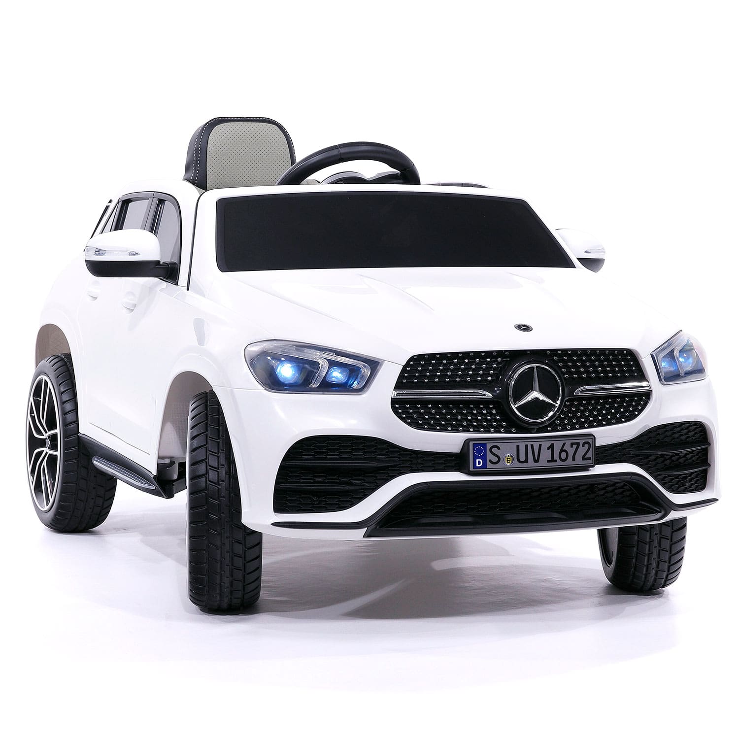 Mercedes Gle450 12v Kids Ride-on Car Suv With R/c Parental Remote | White