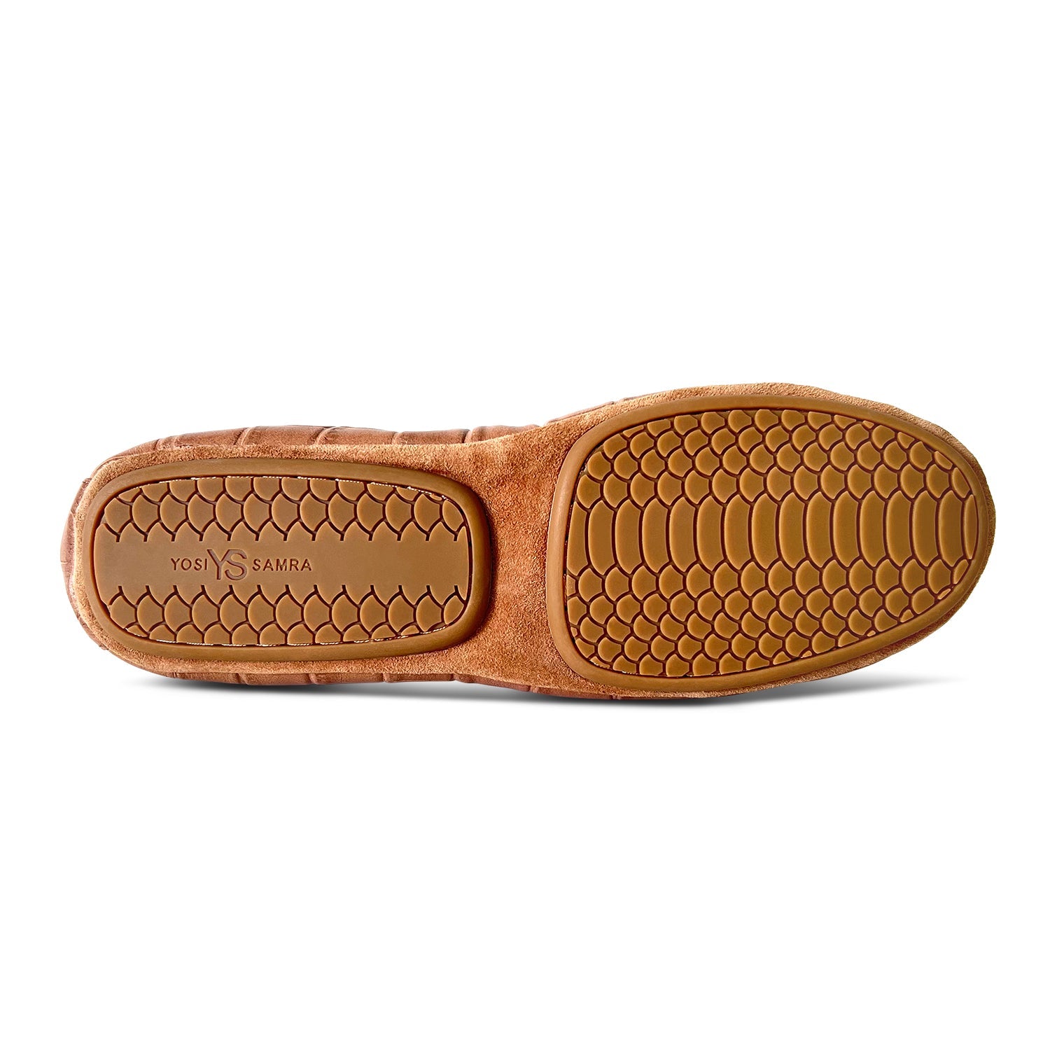 Samara Foldable Ballet Flat In Brown Croc Leather