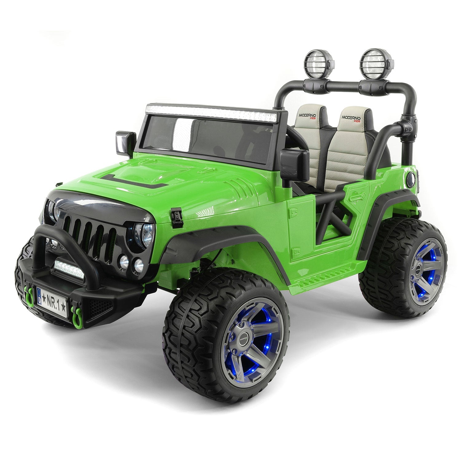 Trail Explorer 12v Kids Ride-on Car Truck With R/c Parental Remote | Green