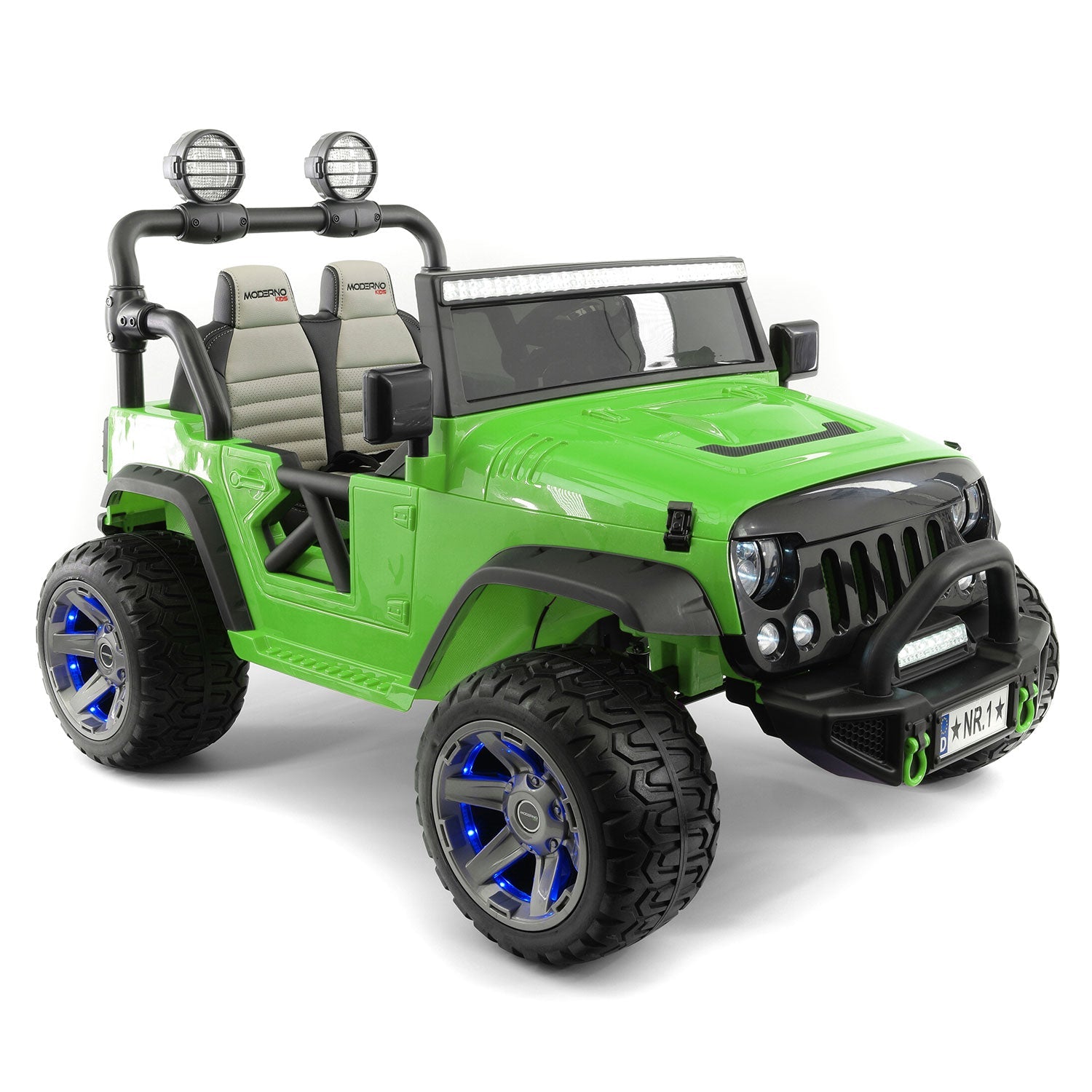 Trail Explorer 12v Kids Ride-on Car Truck With R/c Parental Remote | Green