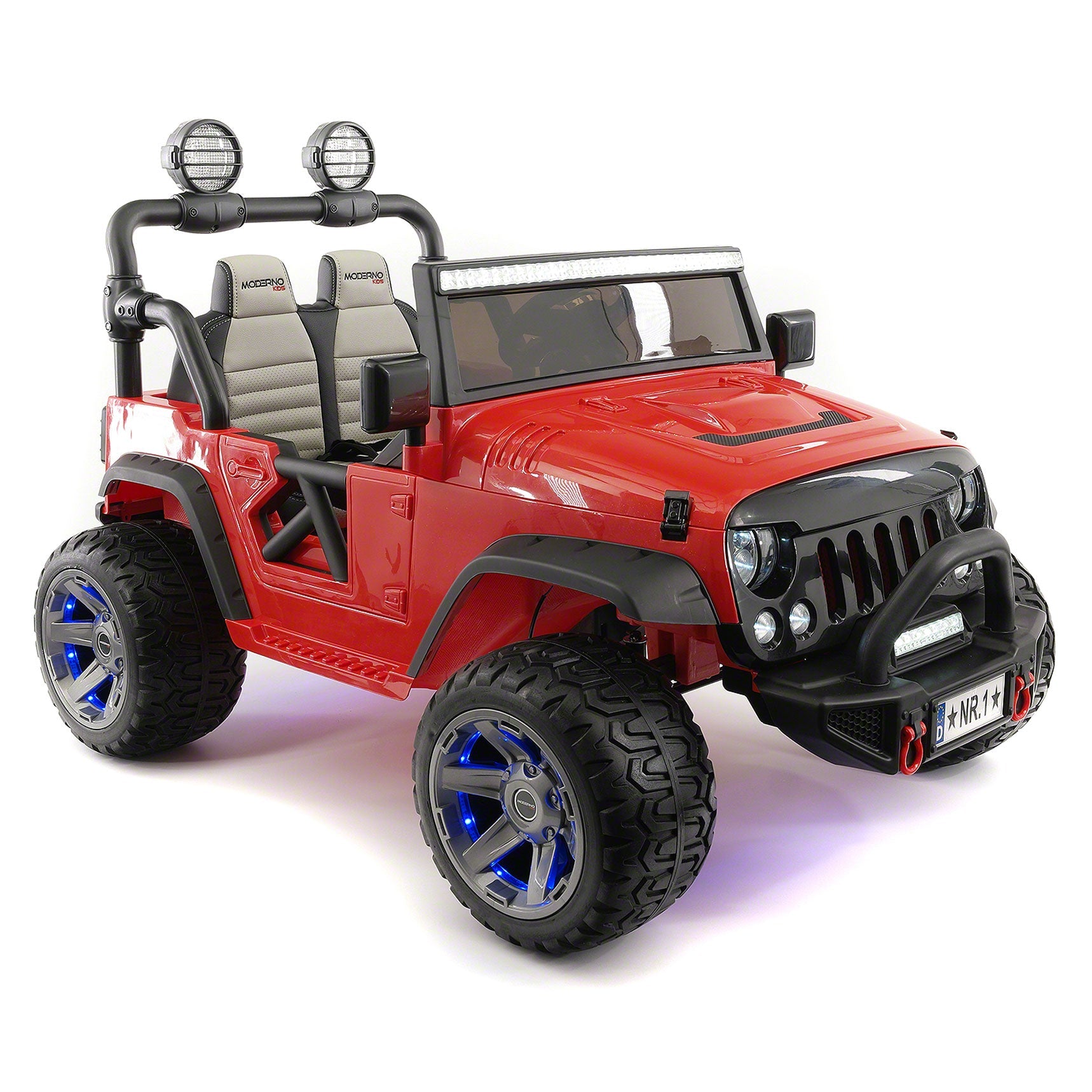 Trail Explorer 12v Kids Ride-on Car Truck With R/c Parental Remote | Cherry Red