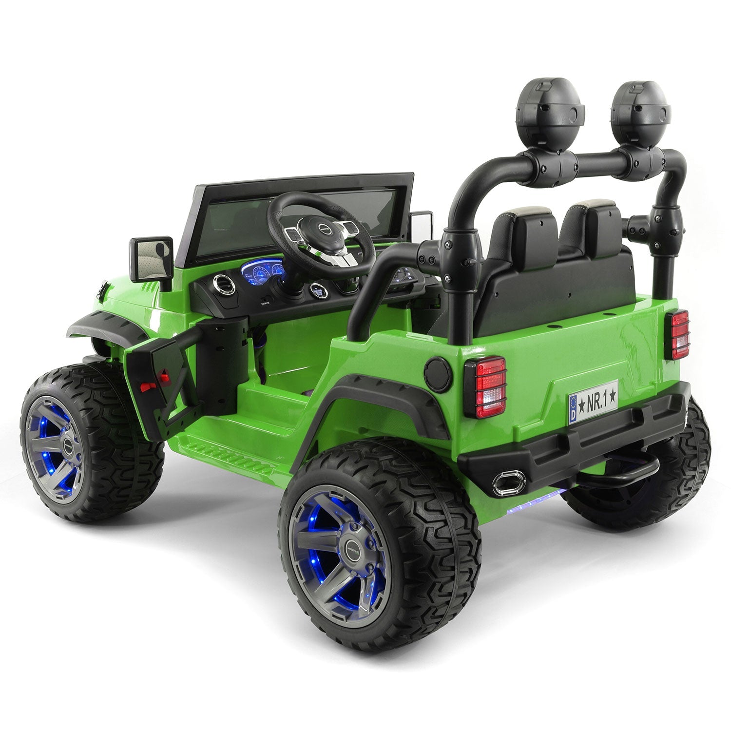 Trail Explorer 12v Kids Ride-on Car Truck With R/c Parental Remote | Green