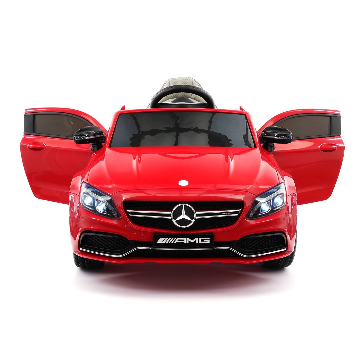 Mercedes C63s 12v Kids Ride-on Car With R/c Parental Remote | Red