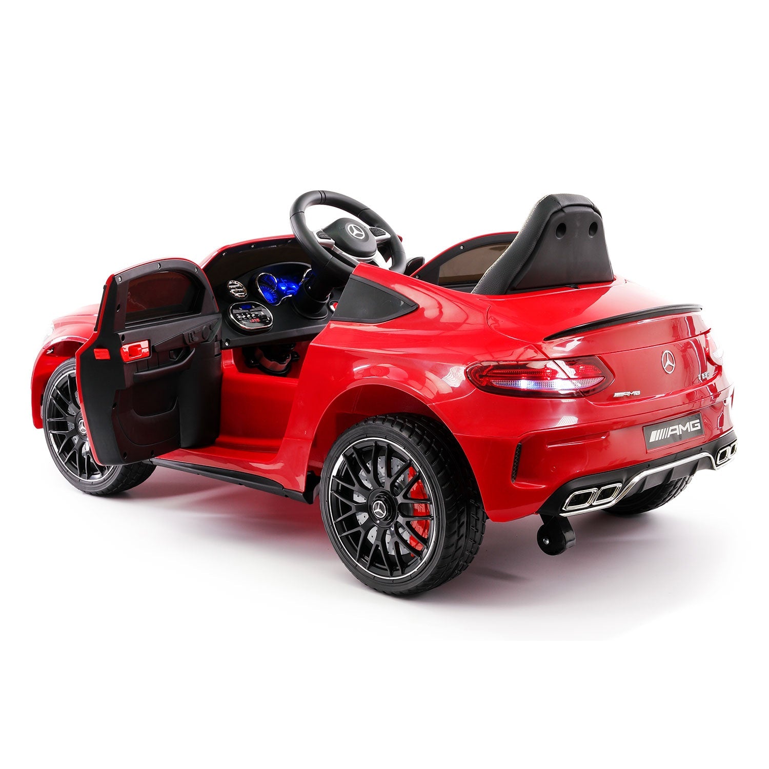 Mercedes C63s 12v Kids Ride-on Car With R/c Parental Remote | Red