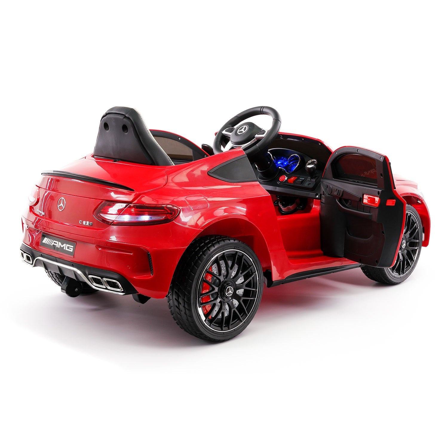 Mercedes C63s 12v Kids Ride-on Car With R/c Parental Remote | Red