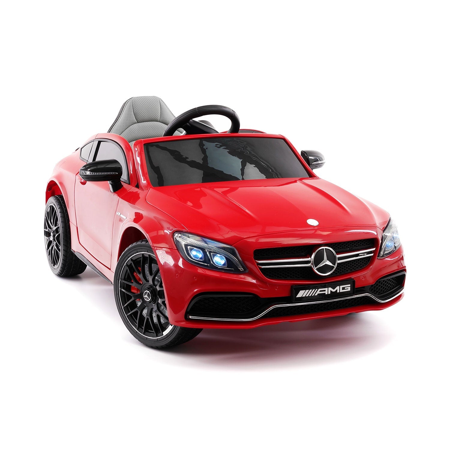 Mercedes C63s 12v Kids Ride-on Car With R/c Parental Remote | Red