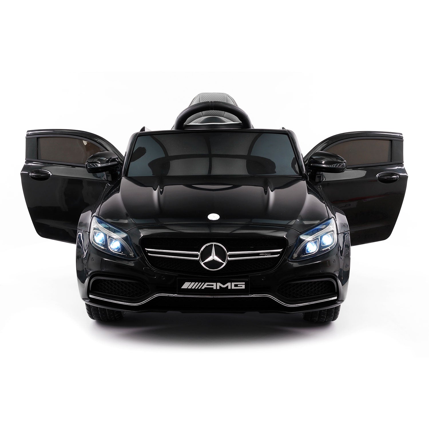 Mercedes C63s 12v Kids Ride-on Car With R/c Parental Remote | Black