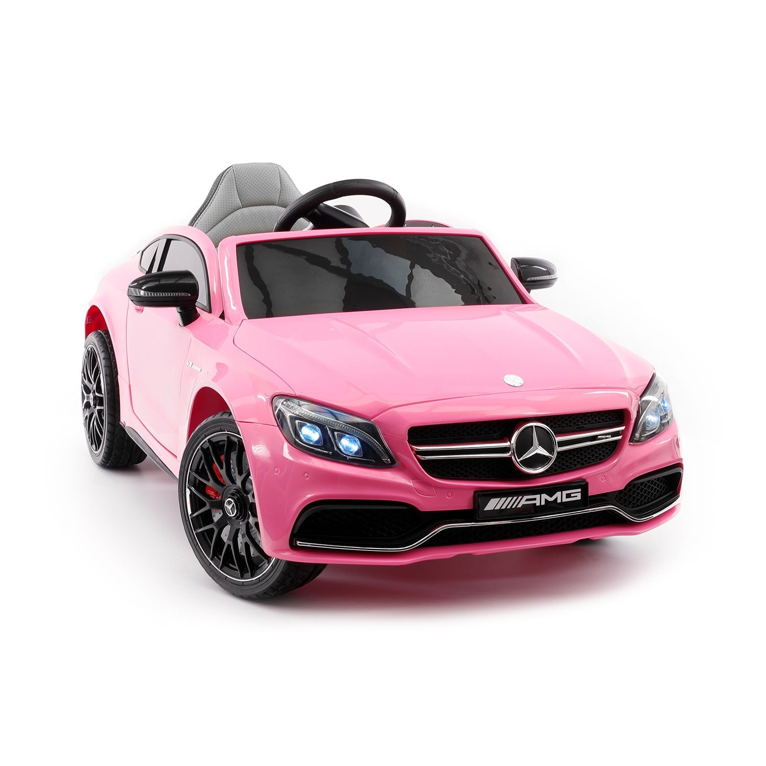 Mercedes C63s 12v Kids Ride-on Car With R/c Parental Remote | Pink