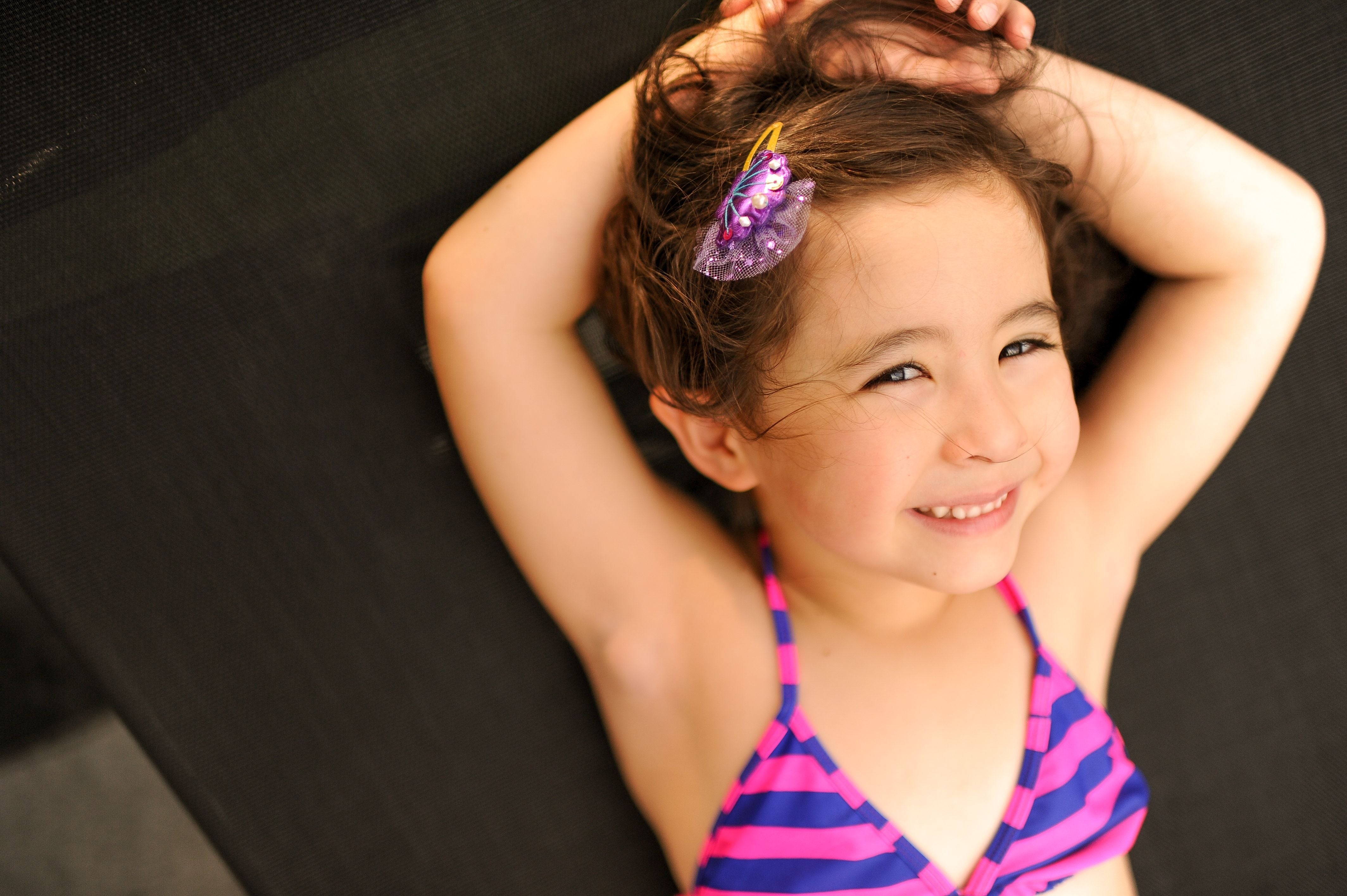 Tulle Starfish Kids Hair Clip- Pretty Pink
