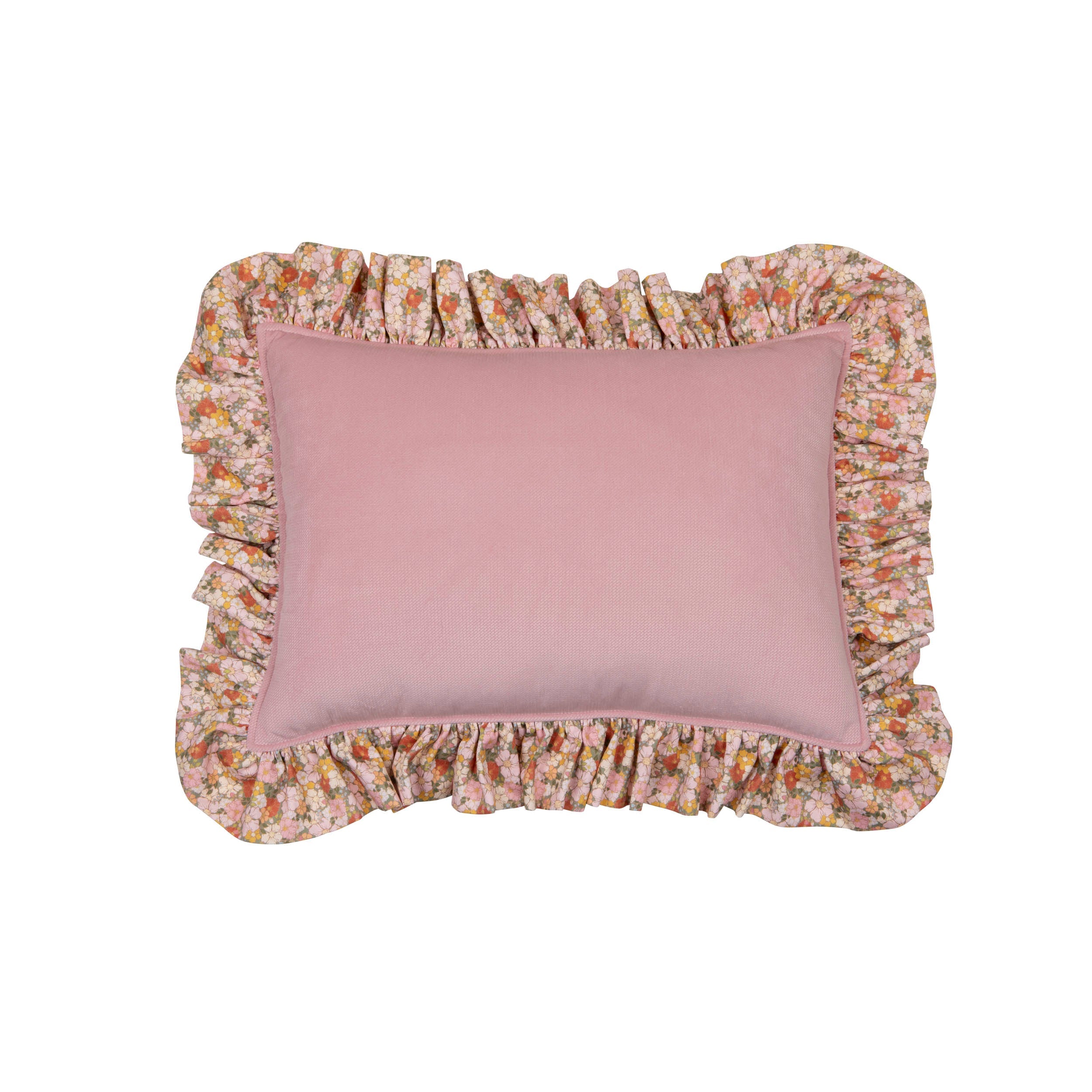 "green Garden" Pillow With Frill