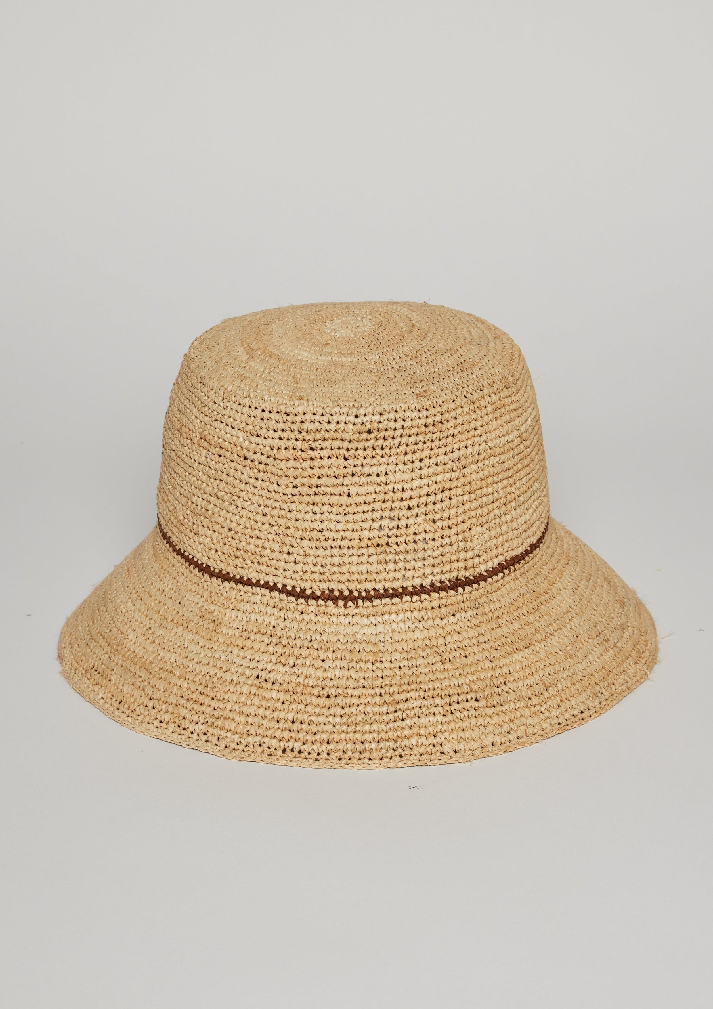 Chic Crochet Bucket Hat- Natural