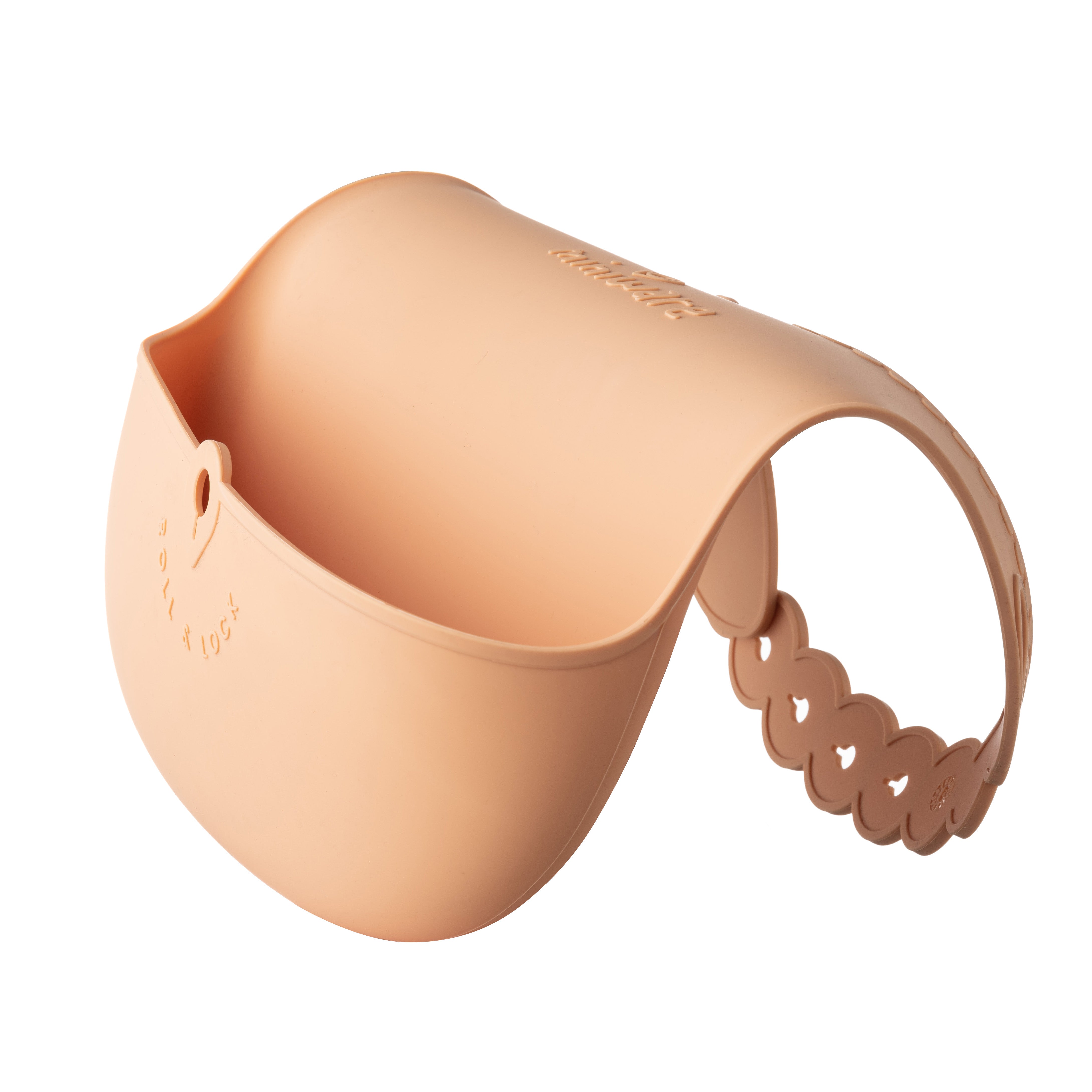 Roll & Lock Silicone Bib 2-pack - Toffee + Dove Grey