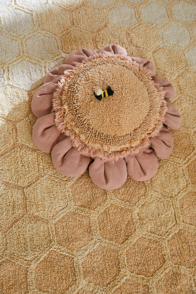 Floor cushion Pink Daisy  - Planet Bee