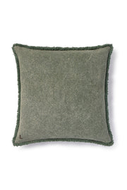 Stonewashed Square Cushion Duck Green
