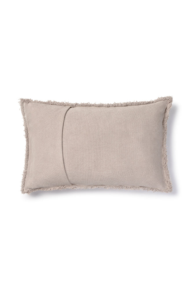 Stonewashed Rectangular Cushion New Grey
