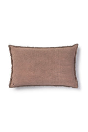 Stonewashed Rectangular Cushion Soil Brown
