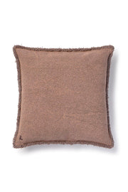 Stonewashed Square Cushion Soil Brown