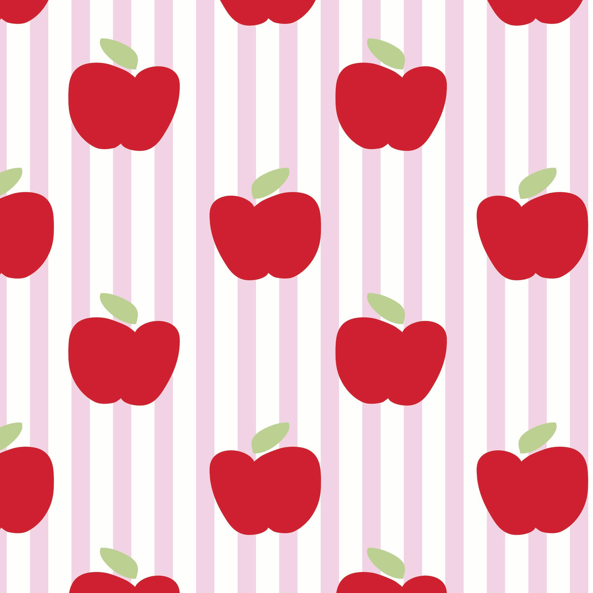 Emery Girls' Short Set - Schoolhouse Apples Pink
