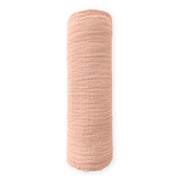Muslin Swaddle Single - Peach Blush