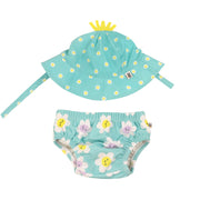 Baby Swim Diaper & Sun Hat Set - Daisy **pre-order (orders Will Ship In Full Early March '25)**