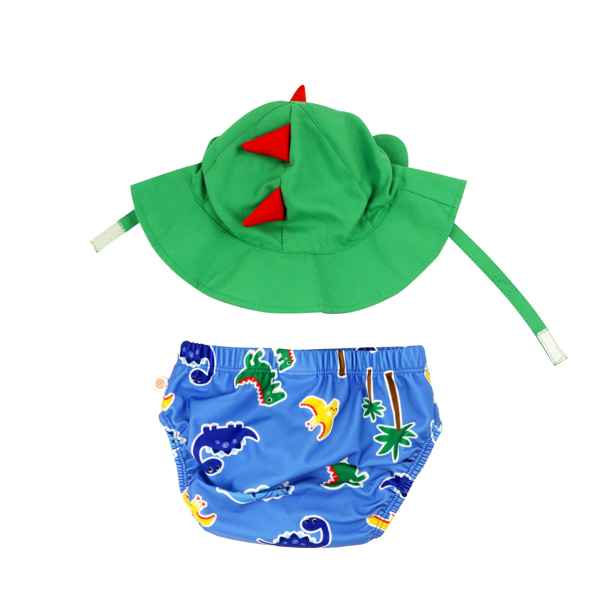 Baby Swim Diaper & Sun Hat Set - Devin The Dino & Friends **pre-order (orders Will Ship In Full Early March '25)**