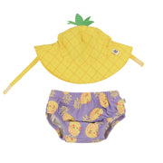 Baby Swim Diaper & Sun Hat Set - Pineapple Punch **pre-order (orders Will Ship In Full Early March '25)**
