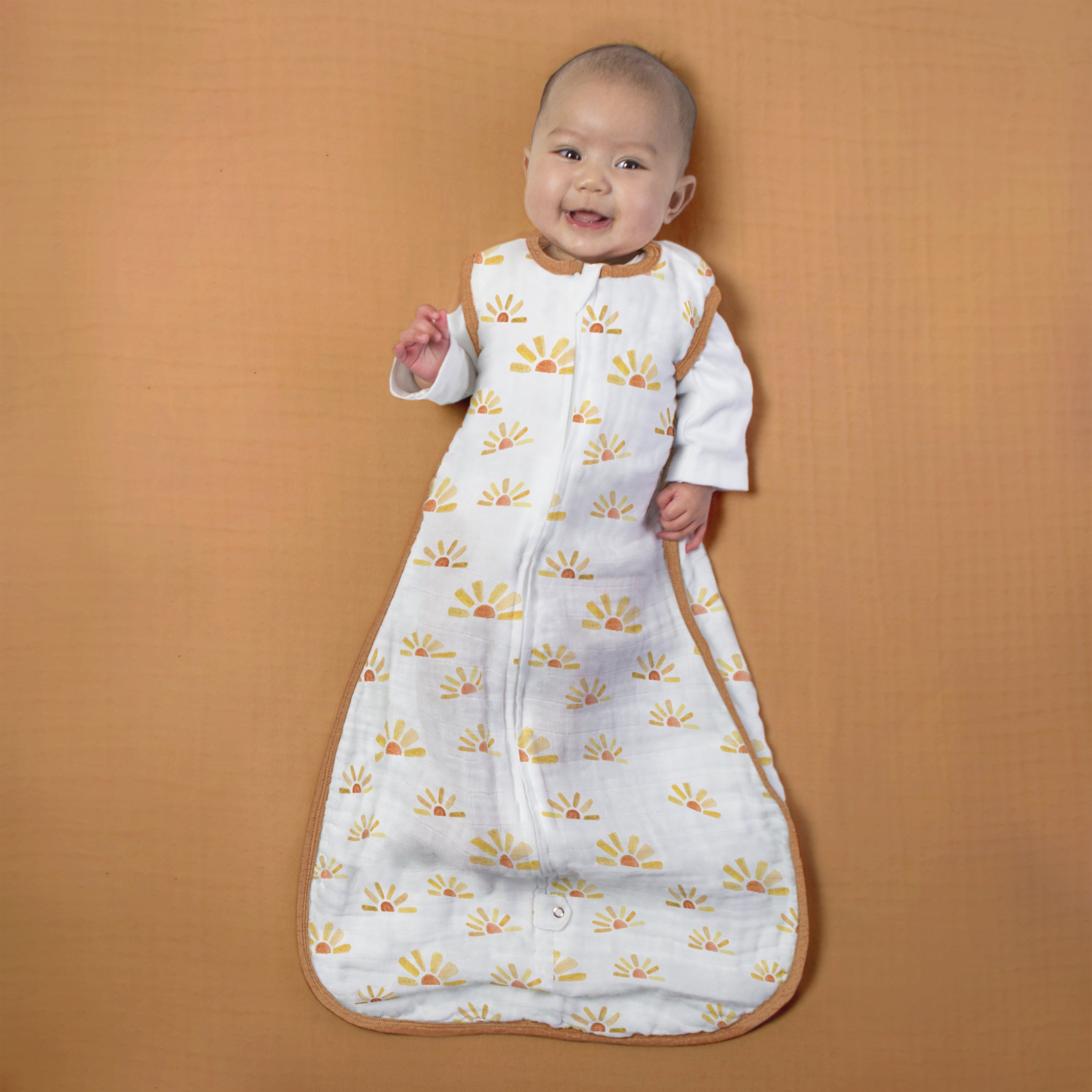 Muslin Non-weighted Zzzipme Sack - Watercolor Sunny Days