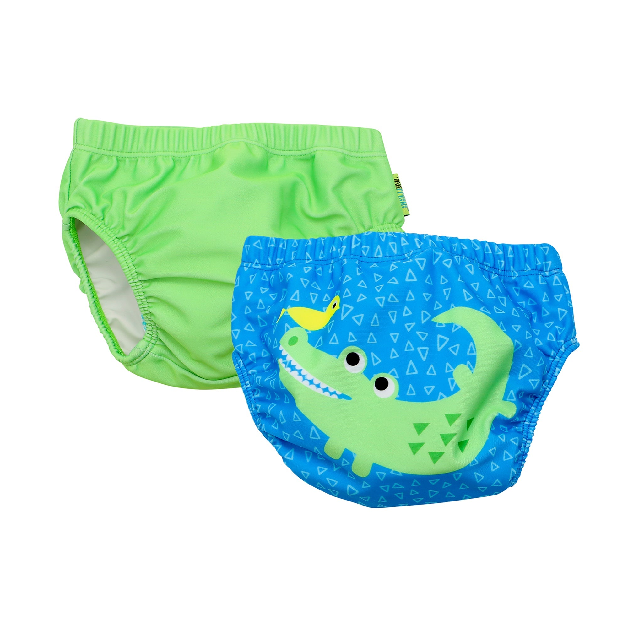 Baby/toddler Reuseable Swim Diaper Set (2 Pcs) - Aidan The Alligator