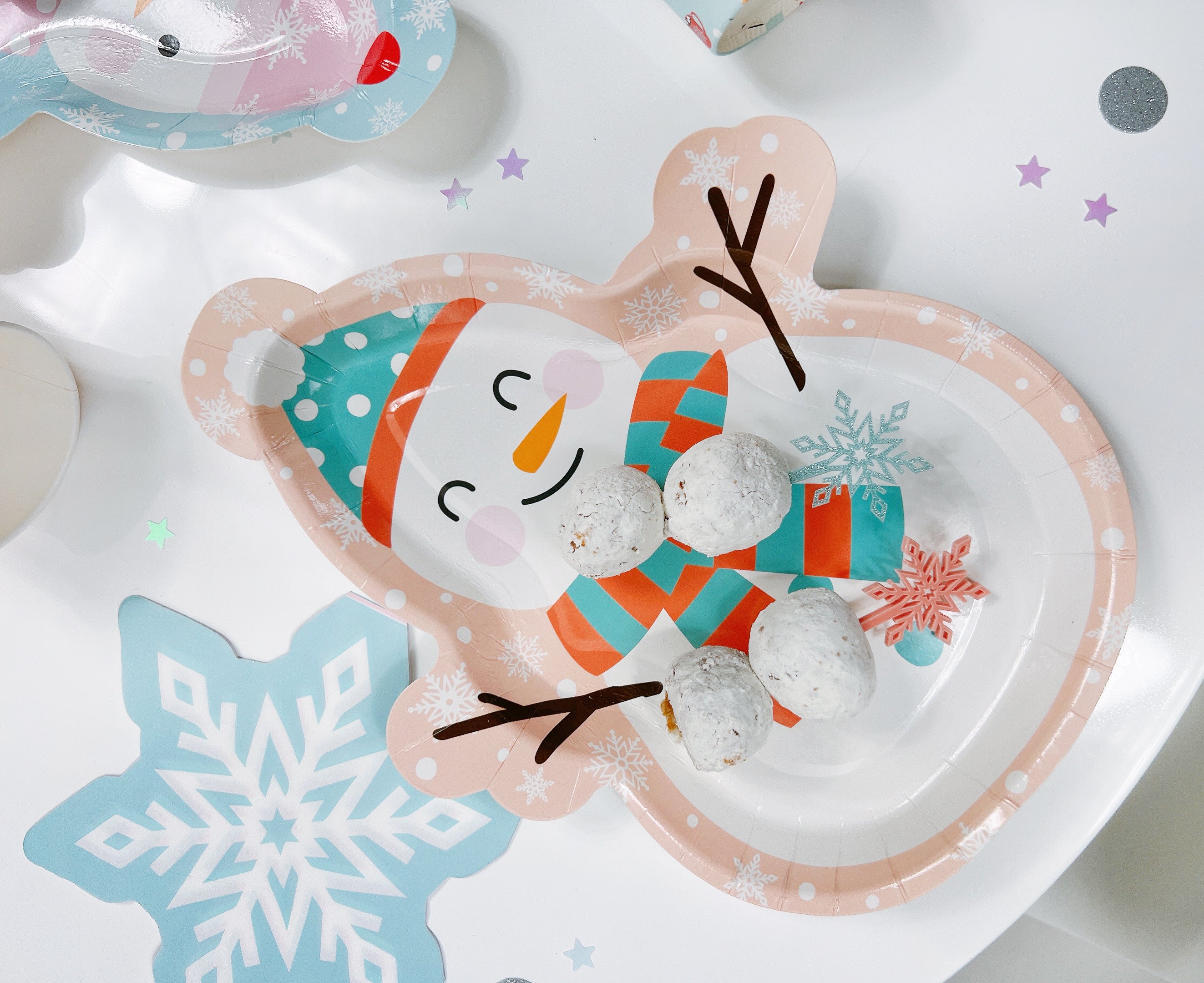 Snow Day Snowman Plates, 12 Ct