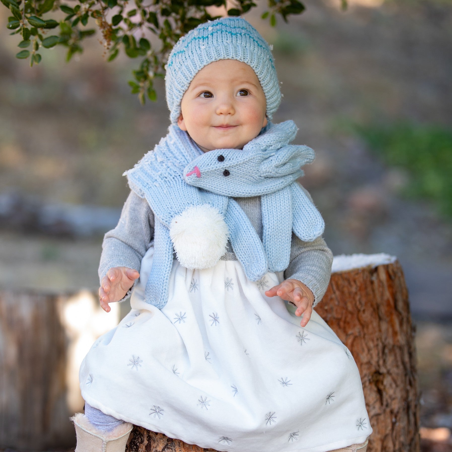 Girls Bunny Rabbit Neck Scarf- (children Age 4/5-12yr) Premium Quality, Novelty Design