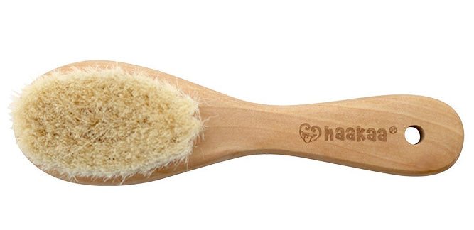 Haakaa Goats Wool Wooden Baby Hairbrush 1 Pk