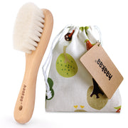 Haakaa Goats Wool Wooden Baby Hairbrush 1 Pk