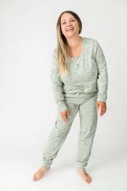 The Lost Sheep Pj Womens Long Sleeve Jogger Set Cotton