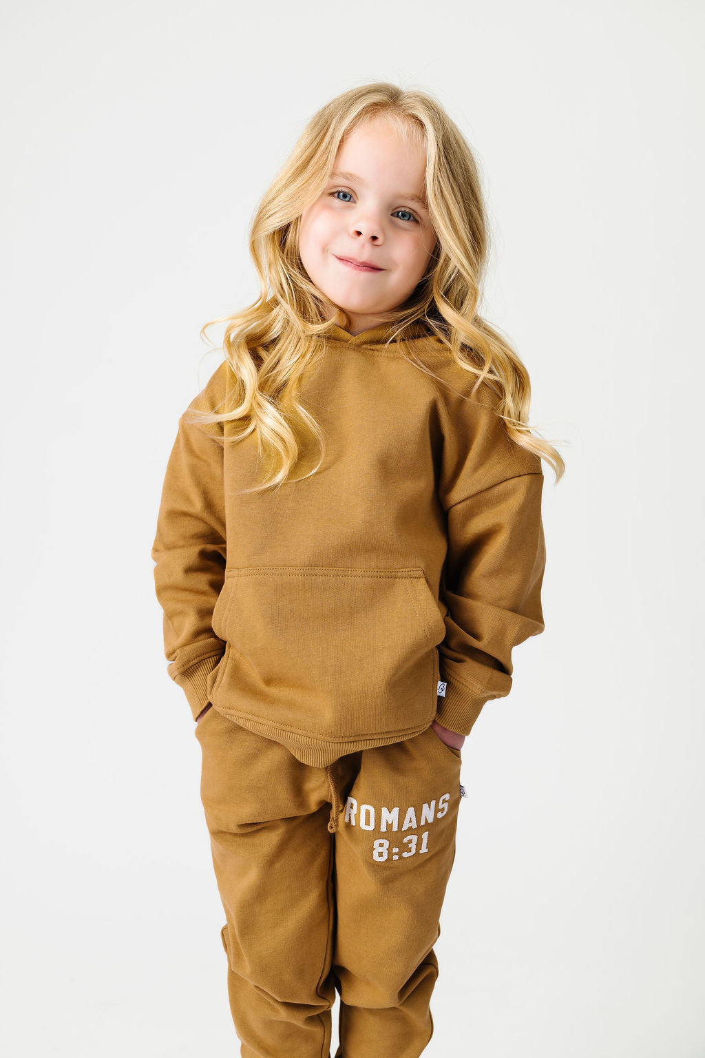 God's Got My Back Tan Fleece Hoodie