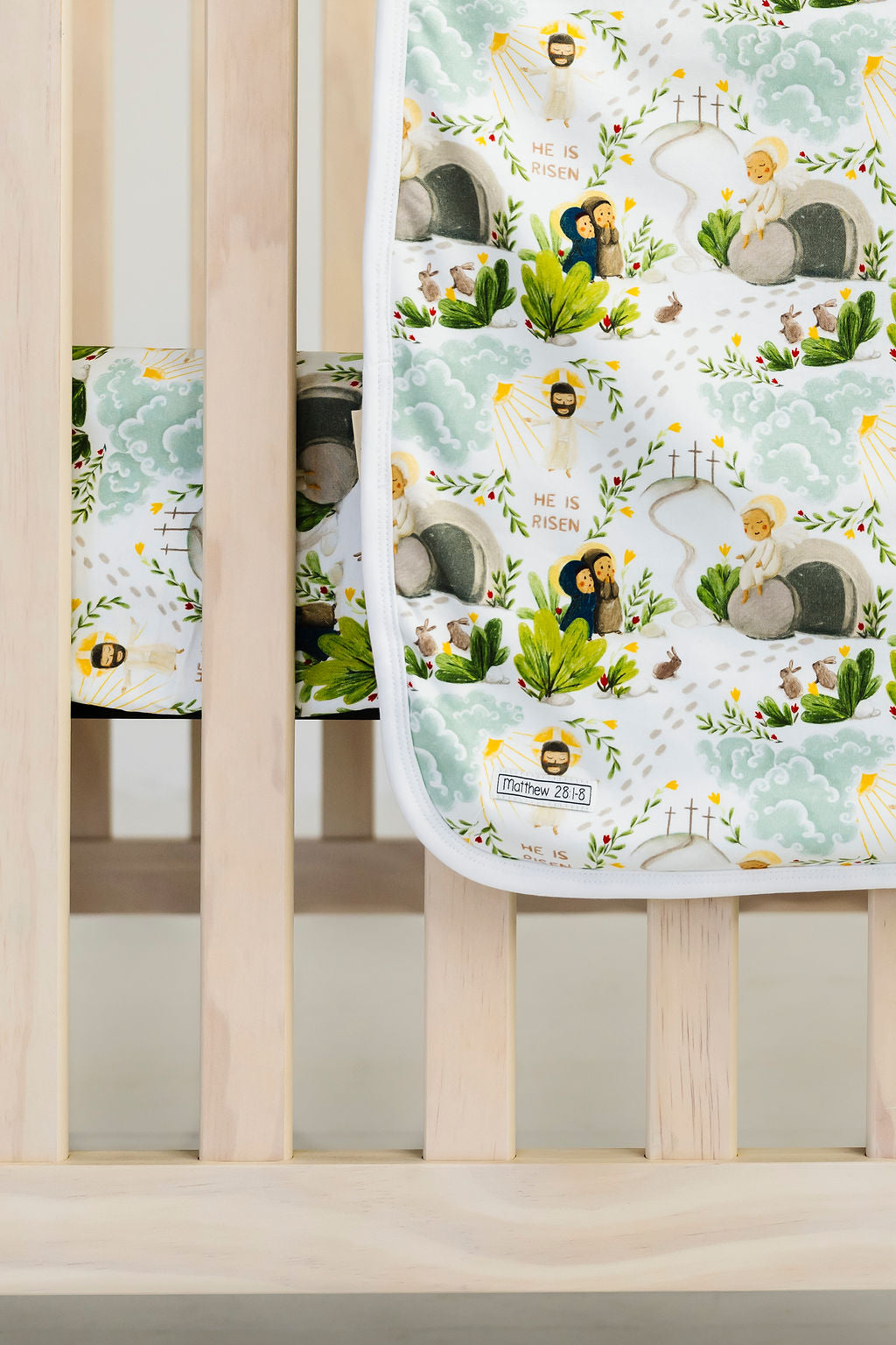 He Is Risen Blanket Cotton