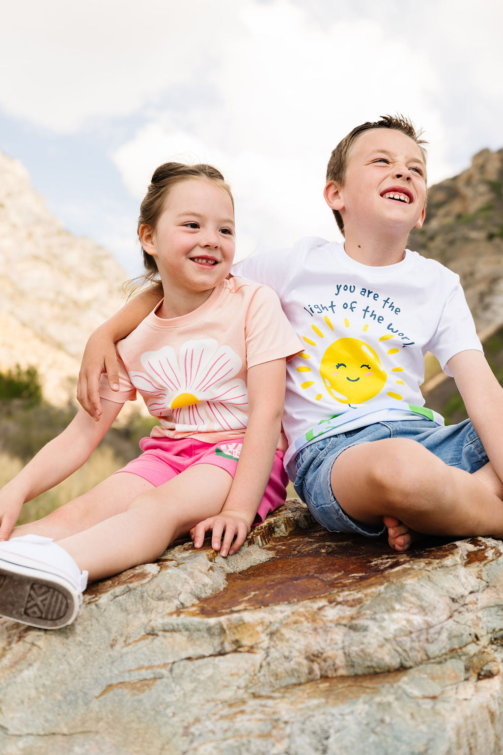 Kids Rejoice In The Lord Floral Shorts