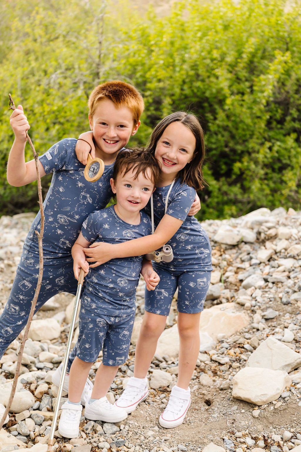 Let Your Light Shine Fireflies Pj Shorts Set Bamboo