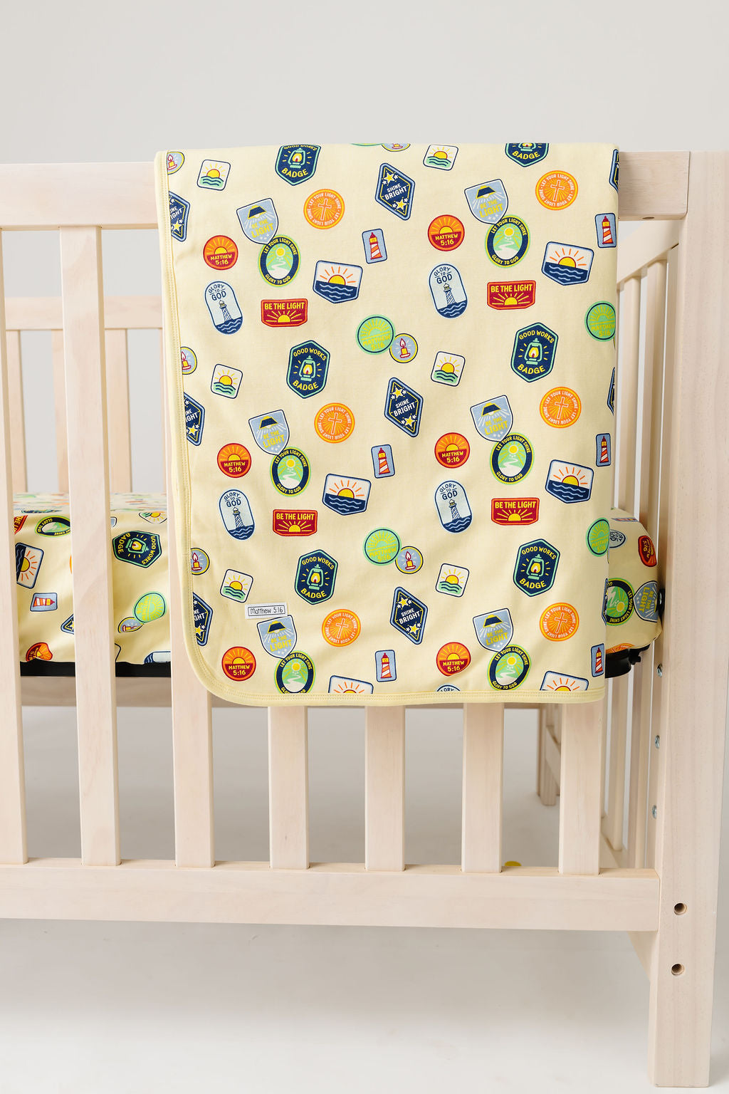 Be The Light Badges Bedsheet Cotton