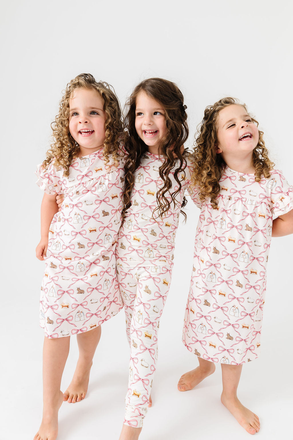 Let Us Adore Him Pj Girls Nightgown Polyester