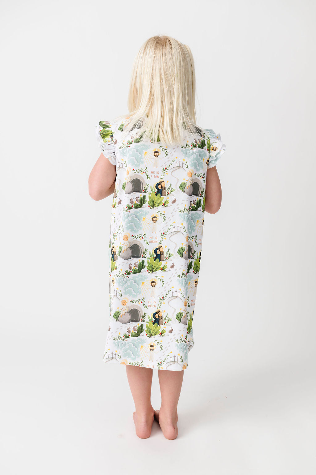 He Is Risen Pj Girls Nightgown Polyester