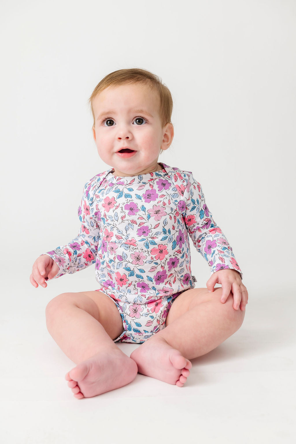 God Is Love Long Sleeve Bodysuit Cotton