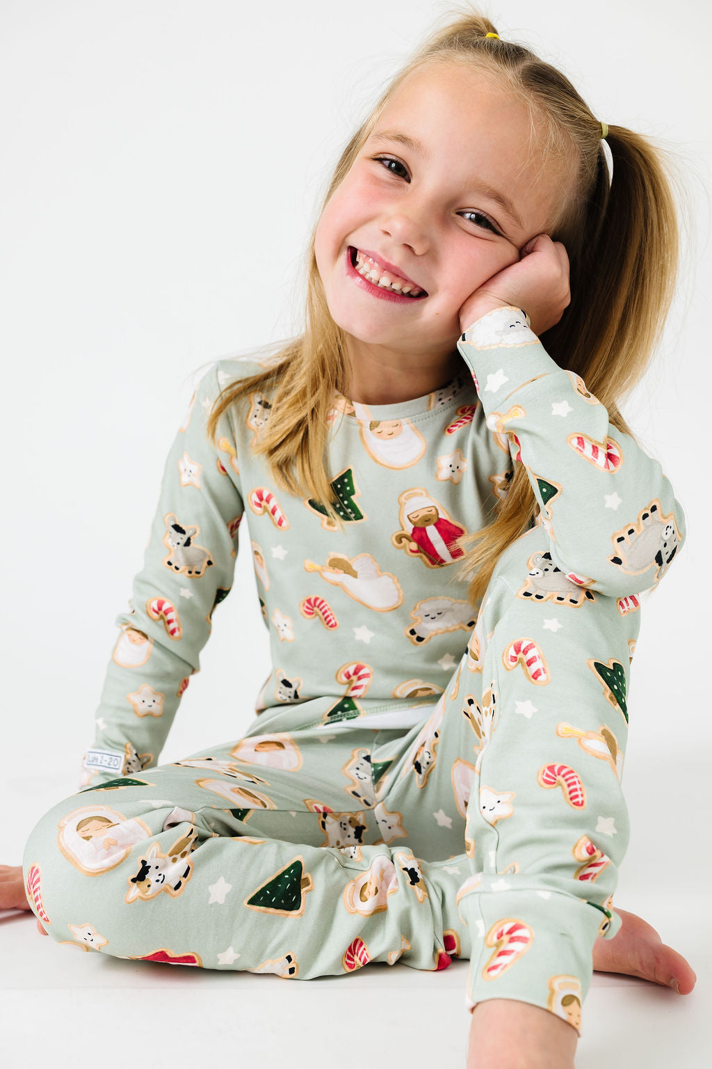 Gingerbread Jesus Pj Long Sleeve Set Cotton