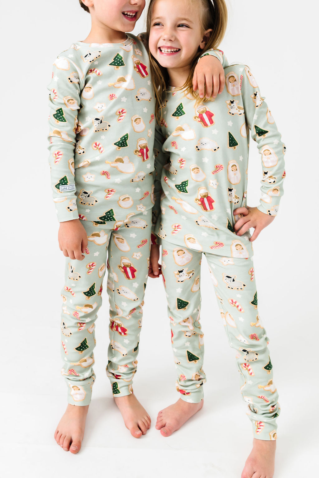 Gingerbread Jesus Pj Long Sleeve Set Cotton