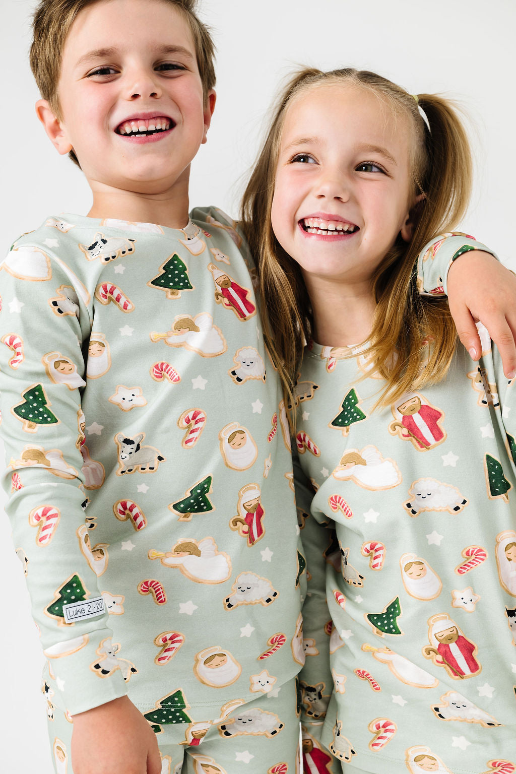 Gingerbread Jesus Pj Long Sleeve Set Cotton