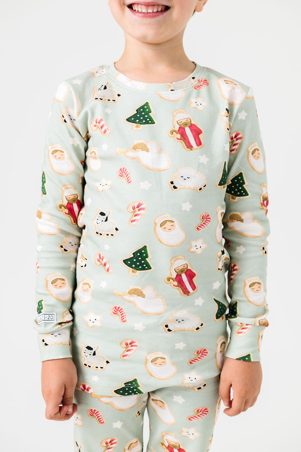 Gingerbread Jesus Pj Long Sleeve Set Cotton
