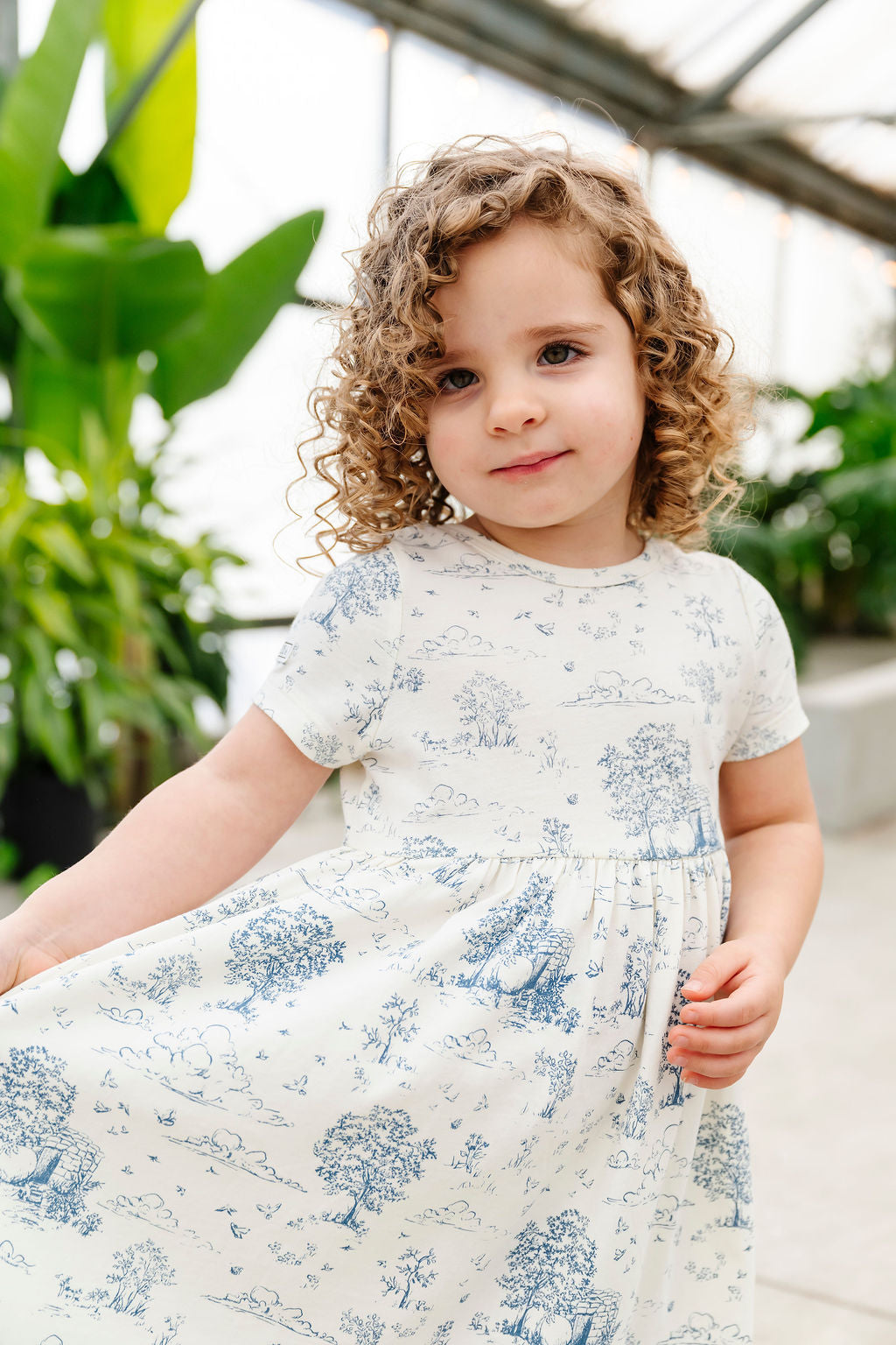 The Empty Tomb Short Sleeve Twirl Dress Bodysuit Cotton